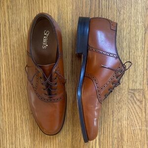 Alden of New York Men's Brown Leather Dress Shoes Size 9 Cognac oxfords